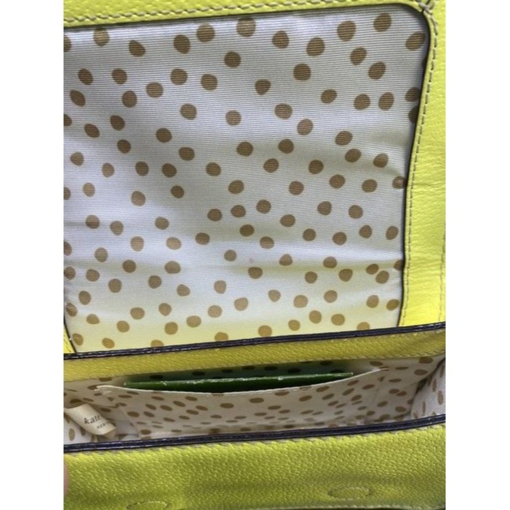 Kate Spade Small Yellow Leather Cross Body Bag - Picture 6 of 7
